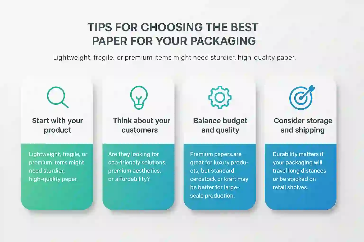 Tips for Choosing the Best Paper for Your Packaging