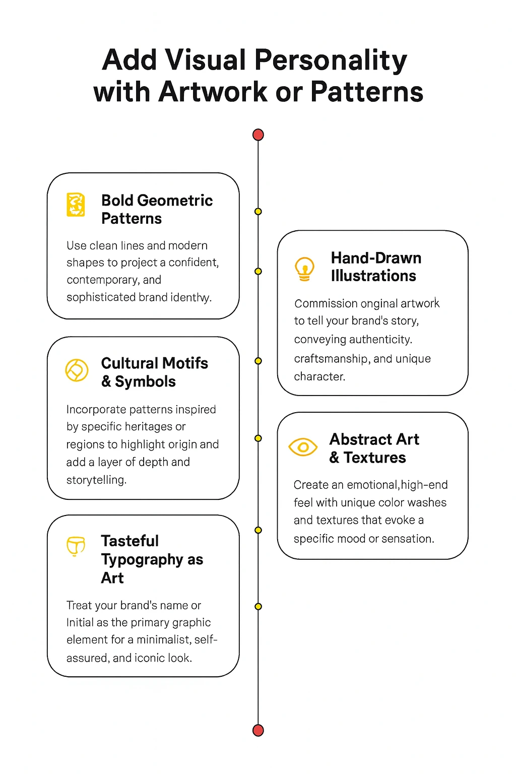 Add Visual Personality with Artwork or Patterns