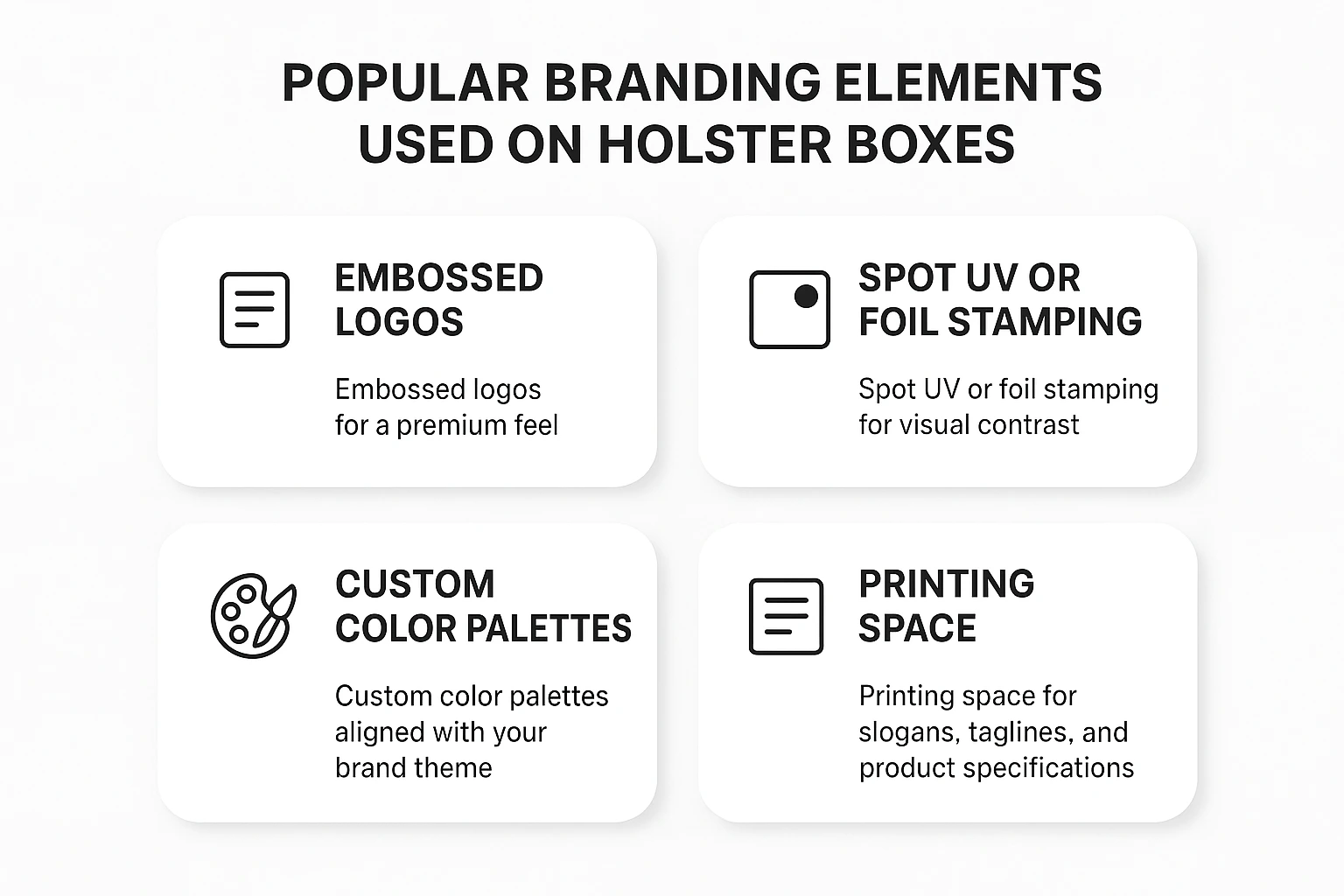 Popular Branding Elements Used on Holster Boxes