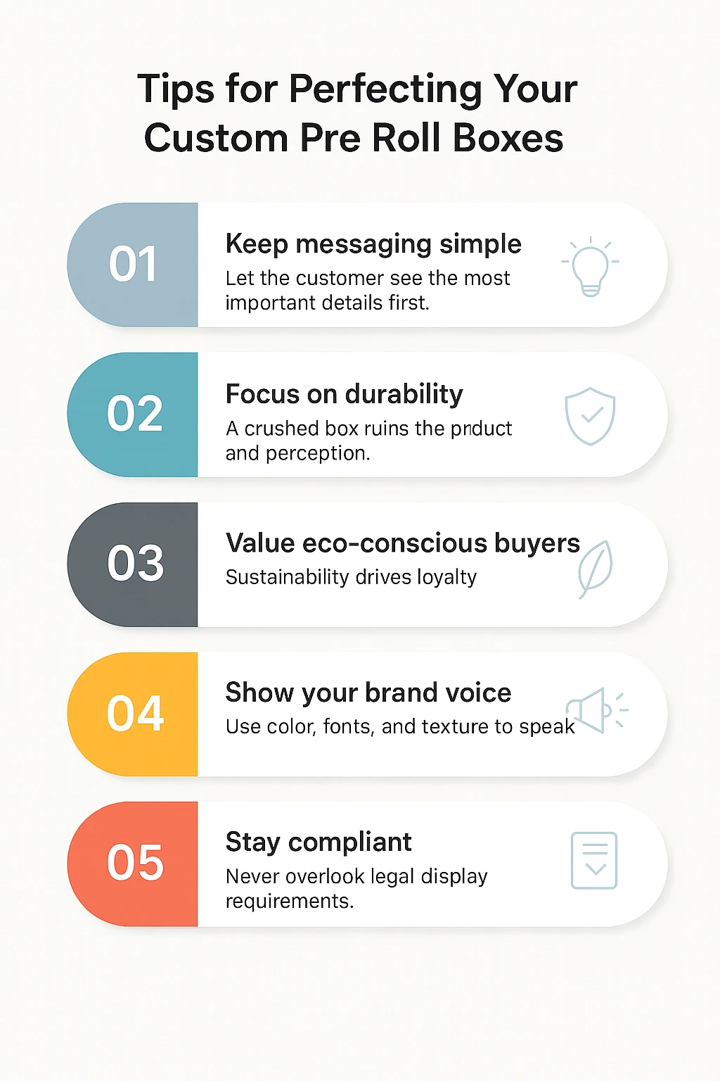 Tips for Perfecting Your Custom Pre Roll Boxes